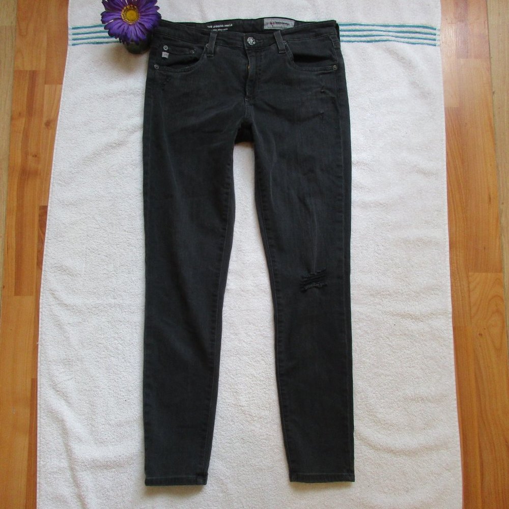 AG Adriano Goldschmied Jeans Size 29 Skinny Ankle Gray Denim the Legging - Picture 7 of 12